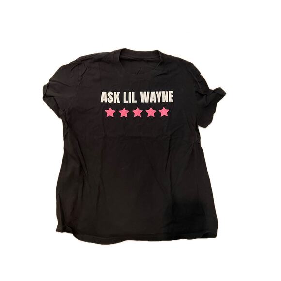 Ask Little Wayne 5 Stars Black Concert T-Shirt Mens L - Picture 1 of 2